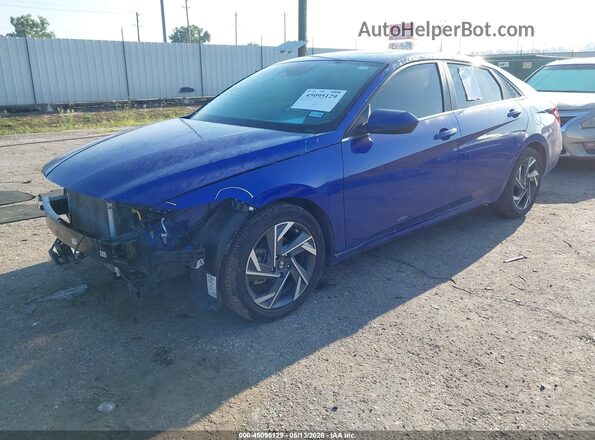 KMHLS4DG5RU821909 2024 HYUNDAI ELANTRA Синий Передняя левая четверть