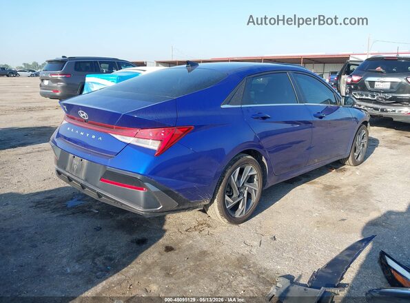 KMHLS4DG5RU821909 2024 HYUNDAI ELANTRA Синий Задняя правая четверть