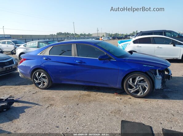 KMHLS4DG5RU821909 2024 HYUNDAI ELANTRA Синий Панорамный вид салона 360°