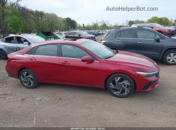 KMHLS4DG6RU829257 2024 HYUNDAI ELANTRA Red Вид задньої частини салону