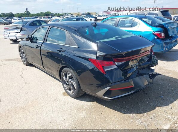 KMHLS4DG6SU890601 2025 HYUNDAI ELANTRA Black უკანა მარცხენა