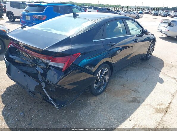 KMHLS4DG6SU890601 2025 HYUNDAI ELANTRA Black უკანა მარჯვენა