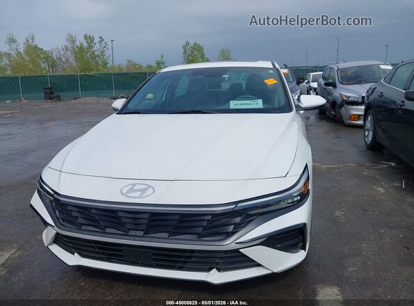 KMHLS4DG7RU647003 2024 HYUNDAI ELANTRA White Widok zestawu wskaźników