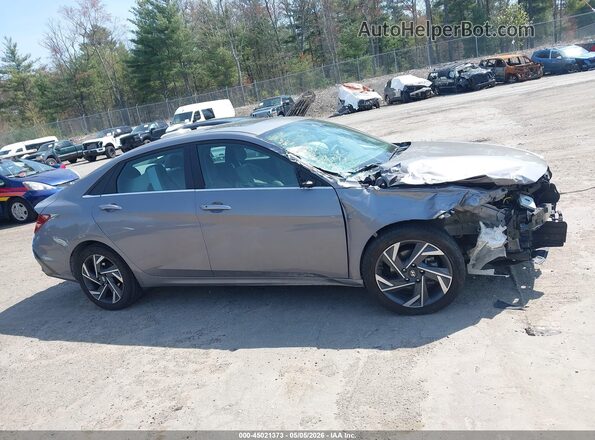 KMHLS4DG7RU698257 2024 HYUNDAI ELANTRA Серый Вид задней части салона