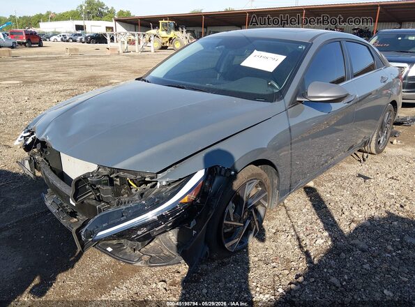 KMHLS4DG7RU753693 2024 HYUNDAI ELANTRA Gray Vista tres cuartos delantera izquierda