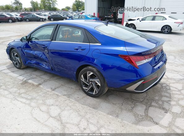 KMHLS4DG8SU881074 2025 HYUNDAI ELANTRA Blue Հետևի ձախ