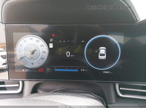 KMHLS4DG8SU881074 2025 HYUNDAI ELANTRA Blue Հետևի նստատեղերի տեսք