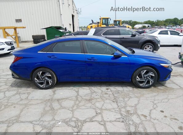 KMHLS4DG8SU881074 2025 HYUNDAI ELANTRA Blue Սալոնի 360 աստիճան տեսք