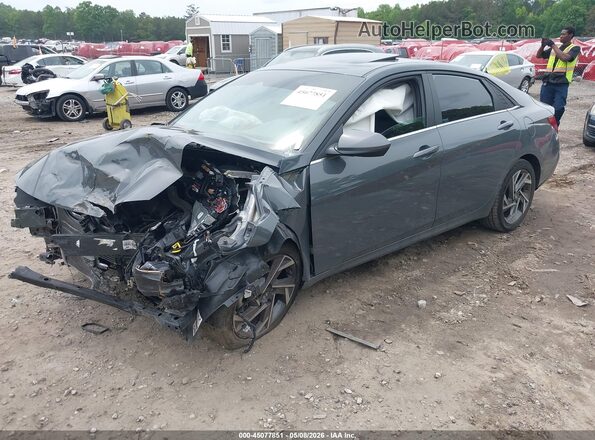 KMHLS4DG8SU884539 2025 HYUNDAI ELANTRA Gray Vista tres cuartos delantera izquierda