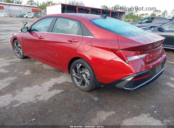 KMHLS4DG9RU709632 2024 HYUNDAI ELANTRA Burgundy Rear left