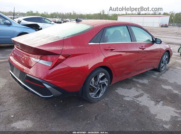 KMHLS4DG9RU709632 2024 HYUNDAI ELANTRA Burgundy Rear right
