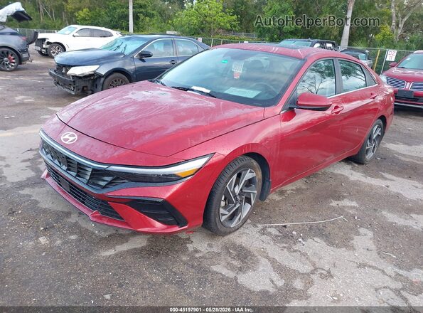 KMHLS4DG9RU709632 2024 HYUNDAI ELANTRA Burgundy Front left