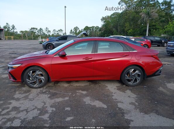 KMHLS4DG9RU709632 2024 HYUNDAI ELANTRA Burgundy 360 interior view