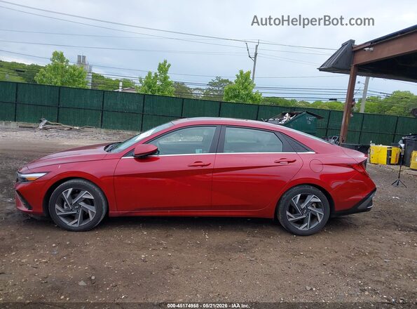 KMHLS4DG9RU752920 2024 HYUNDAI ELANTRA Red სალონის 360-გრადუსიანი ხედი