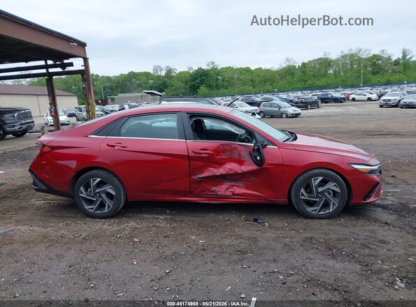 KMHLS4DG9RU752920 2024 HYUNDAI ELANTRA Red უკანა სალონის ხედი