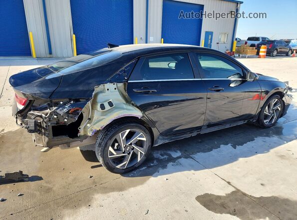 KMHLS4DGXRU745507 2024 HYUNDAI ELANTRA Черный Задняя правая четверть