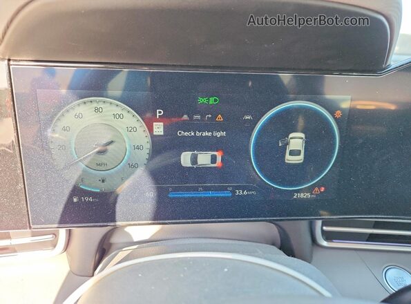 KMHLS4DGXRU745507 2024 HYUNDAI ELANTRA Черный Вид щитка приборов