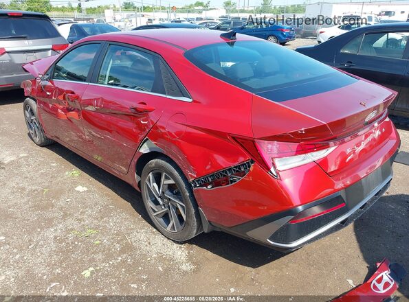 KMHLS4DGXRU815085 2024 HYUNDAI ELANTRA Burgundy Rear left