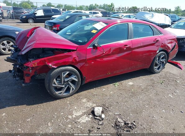 KMHLS4DGXRU815085 2024 HYUNDAI ELANTRA Burgundy Front left