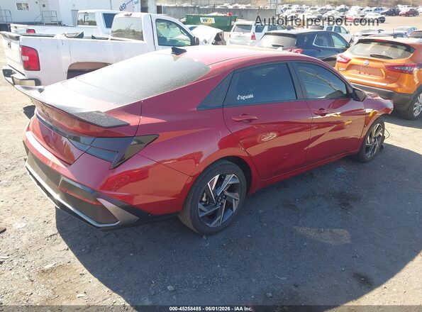 KMHLS4DGXSU895736 2025 HYUNDAI ELANTRA Красный Задняя правая четверть