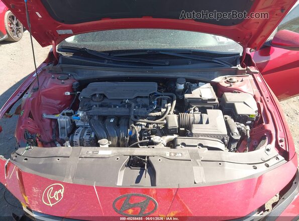 KMHLS4DGXSU895736 2025 HYUNDAI ELANTRA Красный Вид сзади