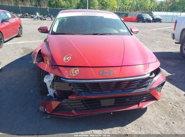 KMHLS4DGXSU895736 2025 HYUNDAI ELANTRA Красный Вид щитка приборов