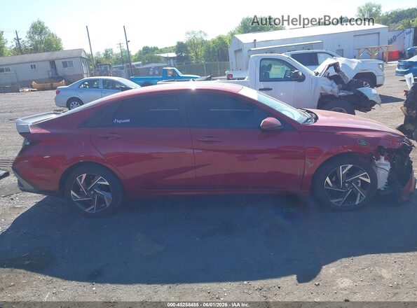 KMHLS4DGXSU895736 2025 HYUNDAI ELANTRA Красный Вид задней части салона
