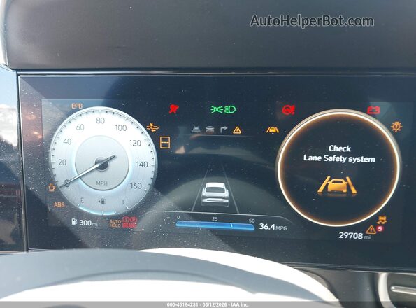 KMHLS4DGXSU901003 2025 HYUNDAI ELANTRA Белый Вид задних сидений