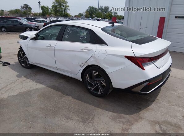 KMHLS4DGXSU901003 2025 HYUNDAI ELANTRA Белый Задняя левая четверть