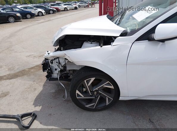 KMHLS4DGXSU901003 2025 HYUNDAI ELANTRA Белый Вид спереди