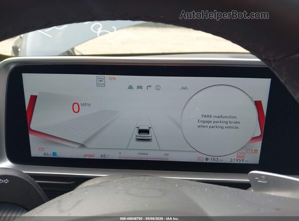 KMHM24AA4SA105322 2025 HYUNDAI IONIQ 6 Blue Вид задніх сидінь