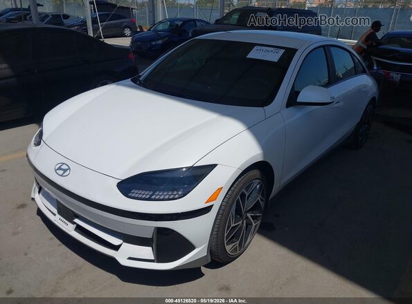 KMHM34AA2SA085844 2025 HYUNDAI IONIQ 6 White Vista tres cuartos delantera izquierda