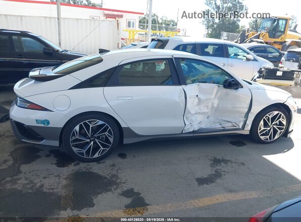KMHM34AA2SA085844 2025 HYUNDAI IONIQ 6 White Vista interior trasera