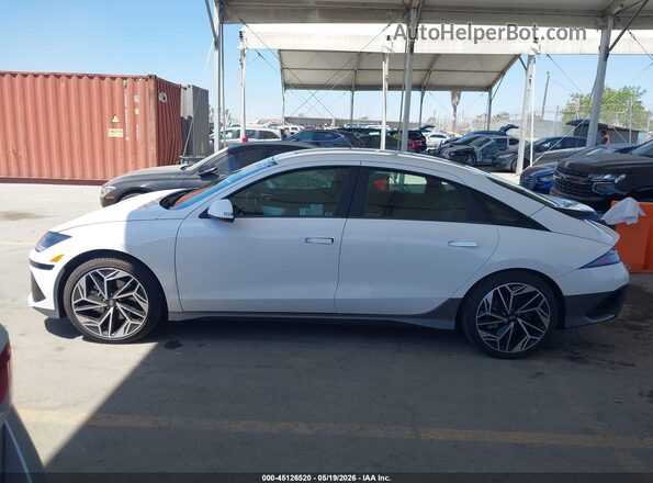 KMHM34AA2SA085844 2025 HYUNDAI IONIQ 6 White Vista interior de 360 grados