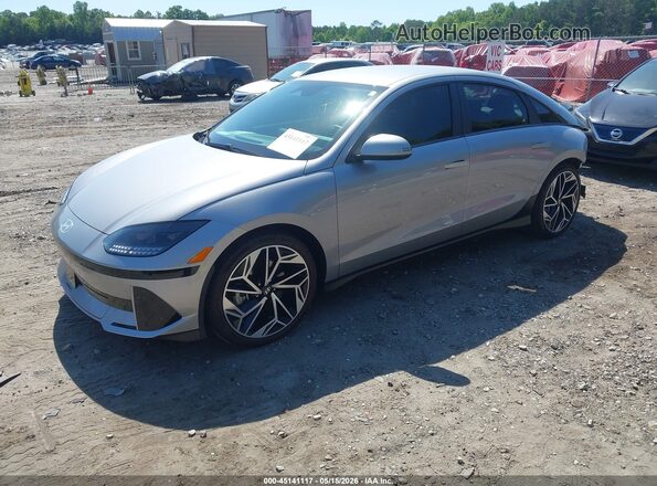 KMHM34AAXPA048841 2023 HYUNDAI IONIQ 6 Gray Vista tres cuartos delantera izquierda