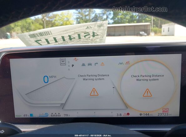 KMHM34AAXPA048841 2023 HYUNDAI IONIQ 6 Gray Vista de los asientos traseros