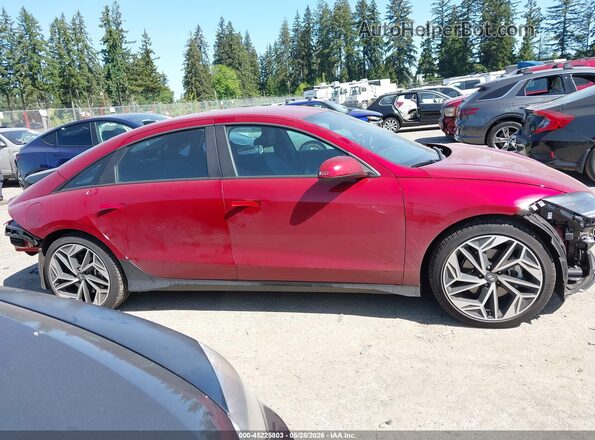 KMHM34AAXSA093173 2025 HYUNDAI IONIQ 6 Red Սալոնի 360 աստիճան տեսք