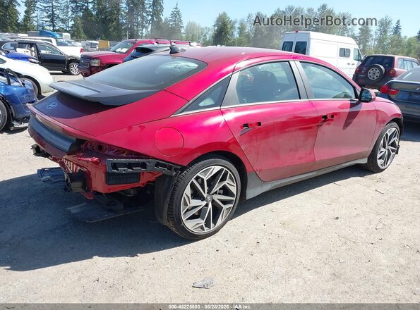 KMHM34AAXSA093173 2025 HYUNDAI IONIQ 6 Red Հետևի աջ