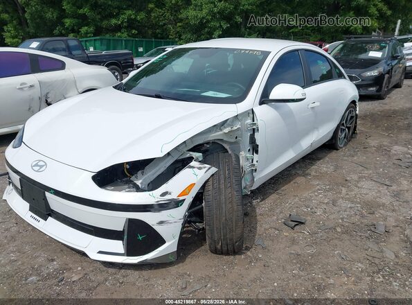 KMHM34AC0PA044198 2023 HYUNDAI IONIQ 6 White Առջևի ձախ երեք քառորդ տեսարան
