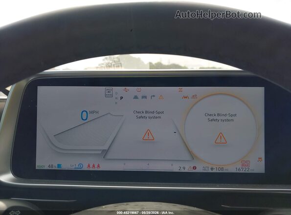 KMHM34AC0PA044198 2023 HYUNDAI IONIQ 6 White Հետևի նստատեղերի տեսք