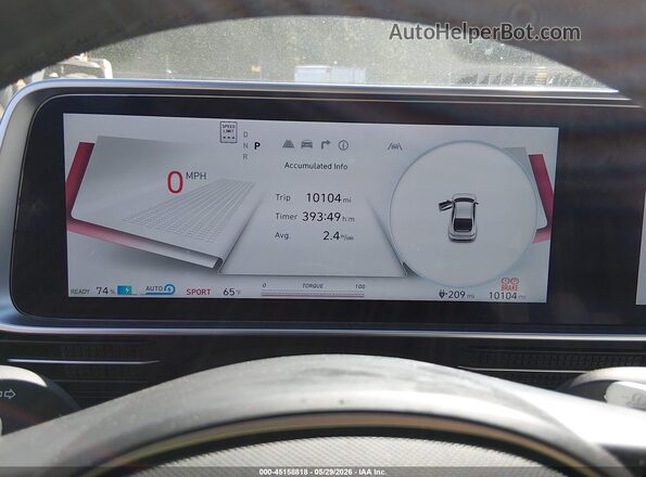 KMHM34AC7PA029293 2023 HYUNDAI IONIQ 6 Blue Widok tylnych siedzeń