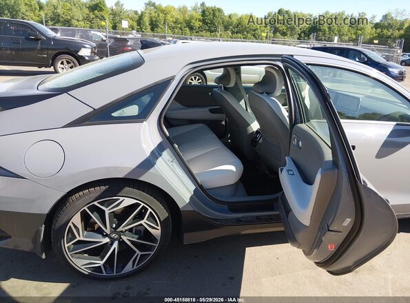 KMHM34AC7PA029293 2023 HYUNDAI IONIQ 6 Blue Widok naklejki z numerem VIN