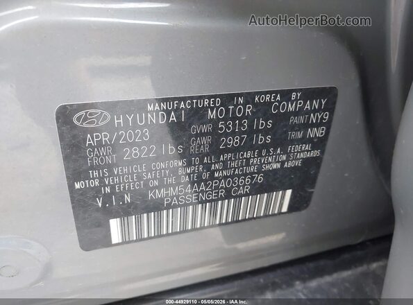 KMHM54AA2PA036676 2023 HYUNDAI IONIQ 6 Blue 