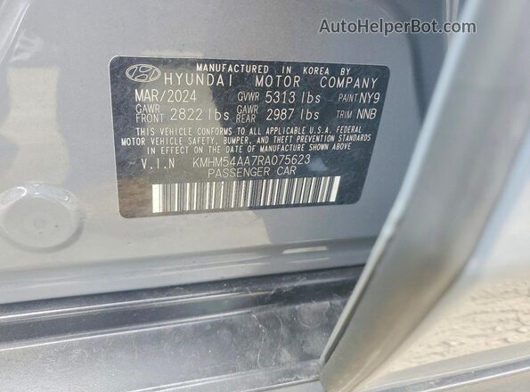 KMHM54AA7RA075623 2024 HYUNDAI IONIQ Gray 