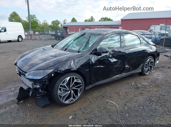 KMHM54AC0SA116309 2025 HYUNDAI IONIQ 6 Черный Передняя левая четверть