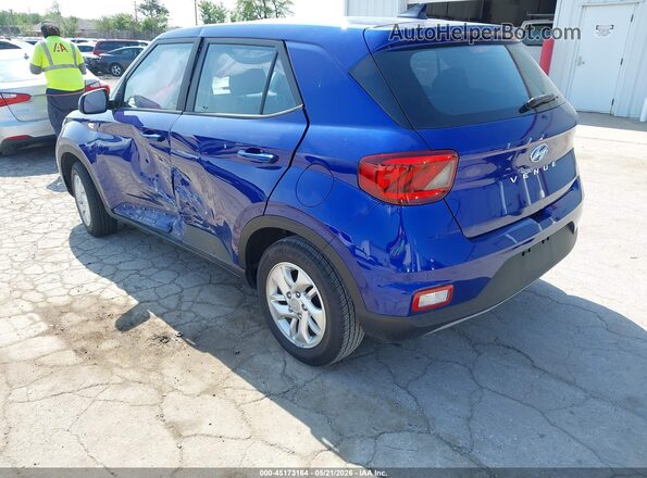 KMHRB8A34MU076064 2021 HYUNDAI VENUE Blue Tył lewy
