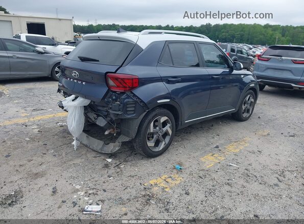 KMHRC8A30NU152796 2022 HYUNDAI VENUE Dark Blue Trasero derecho