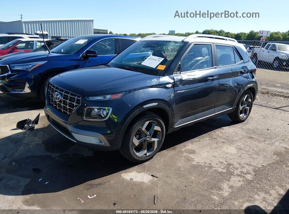 KMHRC8A31LU021700 2020 HYUNDAI VENUE Blue Առջևի ձախ երեք քառորդ տեսարան