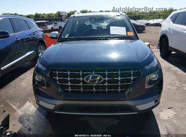 KMHRC8A31LU021700 2020 HYUNDAI VENUE Blue Սալոնի հետևի տեսք