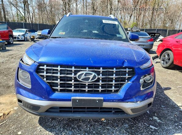 KMHRC8A31LU023026 2020 HYUNDAI VENUE Blue Widok z przodu